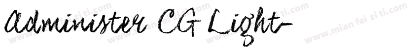 Administer CG Light字体转换